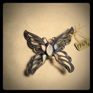 This is a Vintage  Butterfly brooch:1969 ca.